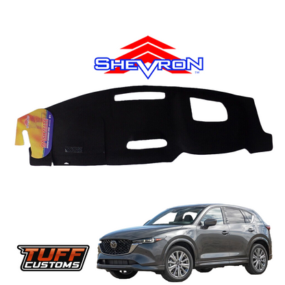 Shevron Black Dash Mat For Mazda CX5 KF Maxx Sport L w/ HUD 24cm Central Screen 2022-2025 DM1473D