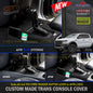 Shevron Transmission Console Cover + Blue Stitching For Ford Ranger PX2 PX3 4WD 6/2015-4/2022