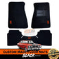 Custom Made Floor Mats 2 Row for Ford XY GT GTHO 1970-1972 RED LOGO BLACK