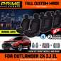 PRIME Classic Seat Covers 3 Rows Black For Mitsubishi OUTLANDER ZJ ZK ZL 2012-7/2021