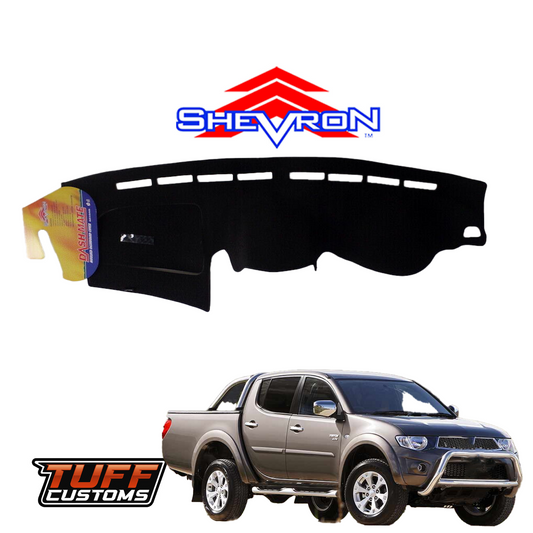 Shevron Black Dash Mat For Mitsubishi Triton MN GLXR Facelift 2014-6/2015 DM1349