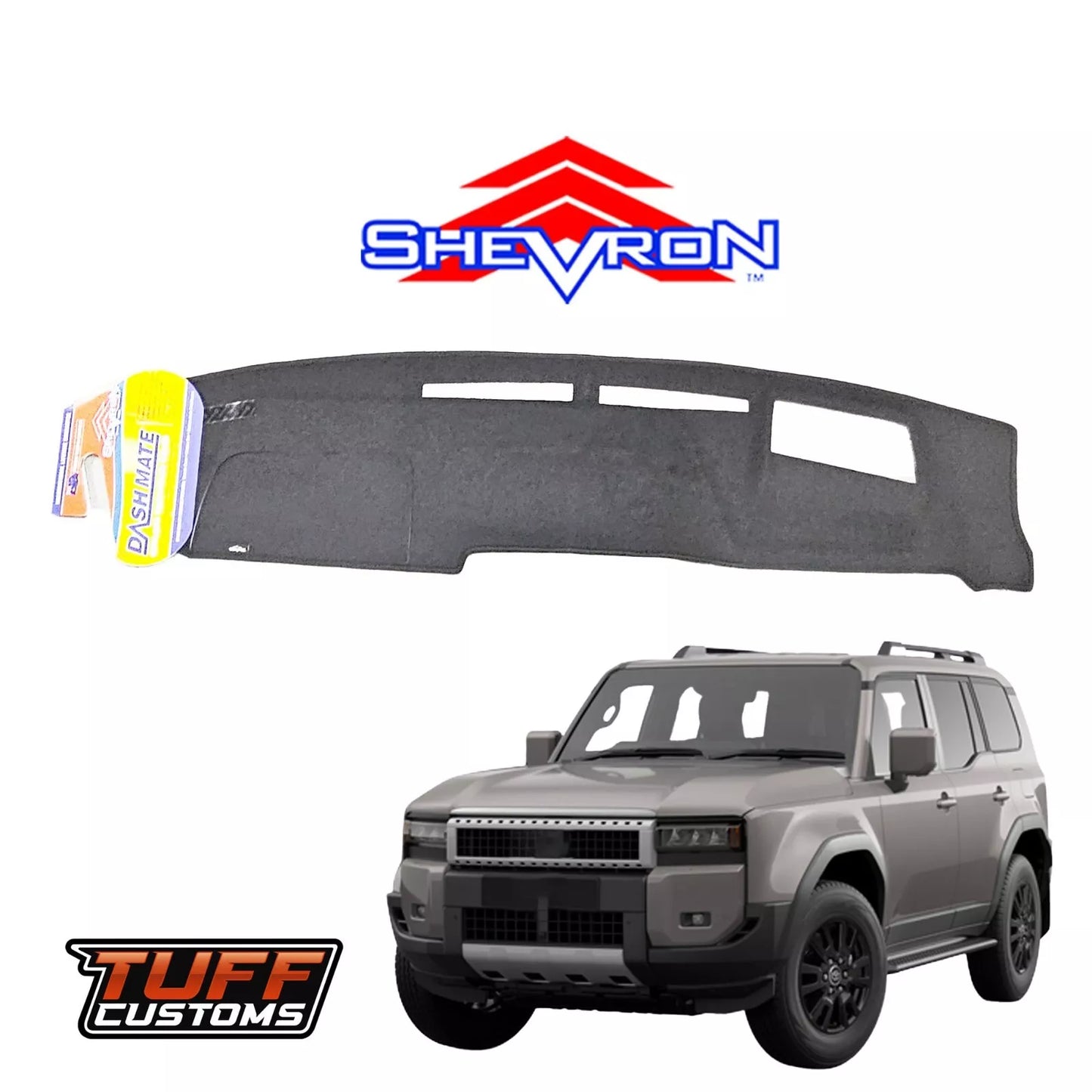 Dash Mat For Toyota Prado 250 Altitude & Kakadu w/ HUD 8/2024-2025 DM1718D Charcoal
