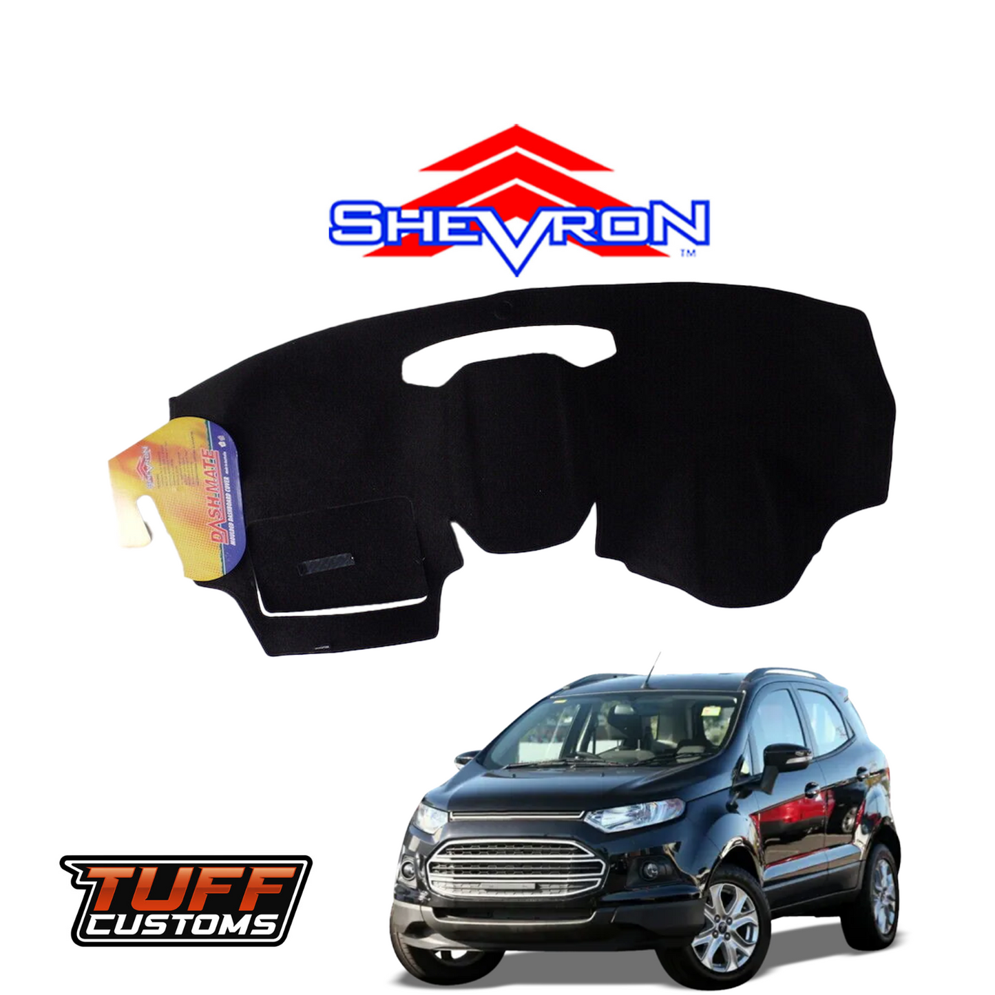 Shevron Black Dash Mat For Ford EcoSport BK 2013-10/2017 DM1344
