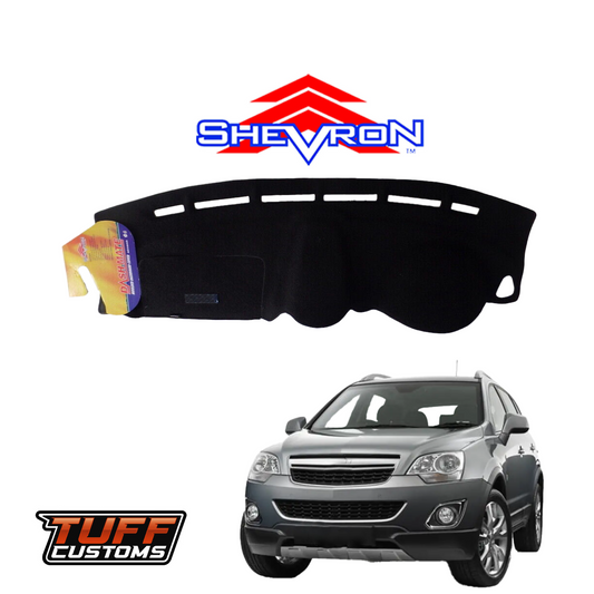 Shevron Black Dash Mat For Holden Captiva 5 CG Series 1 & II 6/2006-2015 DM1027