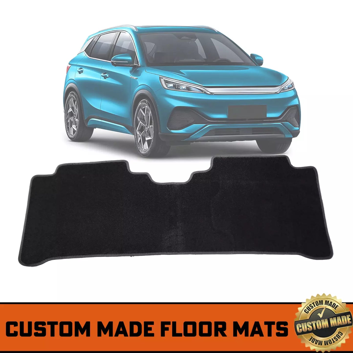 Custom Made Floor Mats 2 Rows For BYD Atto 3 2022-2025 Black
