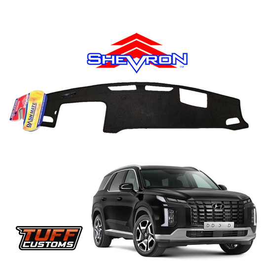 Shevron Black Dash Mat For Hyundai Palisade Highlander w/ HUD 8/2022-2024 DM1670D