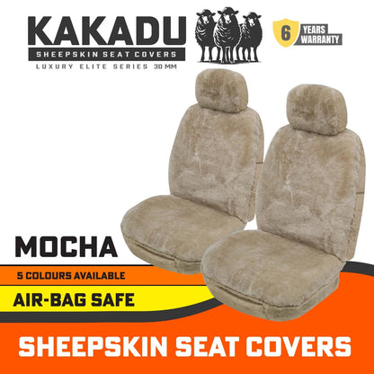 KAKADU Luxury Elite Sheepskin Seat Covers For Nissan GU GQ PATROL 30mm 5 Colours Available 6YRW
