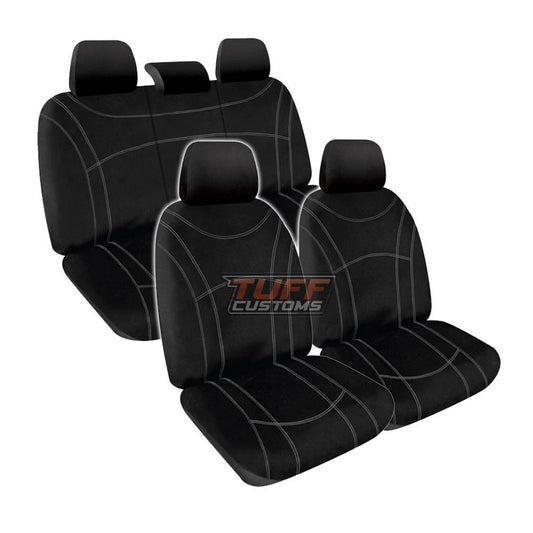 Manta Neoprene 2 Rows Seat Covers for Toyota Hilux N90 SR SR5 8/2025-2026 BLACK