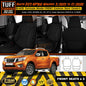 TUFF HD TRADE Canvas Seat Covers Front For Nissan D23 Navara NP300 ST ST-X 3/2015-2020 Black