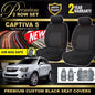 Premium Seat Covers 2 Rows Black For HOLDEN CAPTIVA 5 CG LT LTZ 9/2009-8/2017