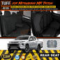 TUFF HD TRADE Canvas Seat Covers Rear For Mitsubishi Triton MR Dual Cab GLX GLR 1/2019-2023 Black