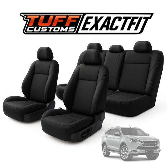 TUFF Customs ExactFit Neoprene Seat Covers Isuzu TF MU-X MUX LS-U LS-M LS-T 6/2021-2025 2 Rows