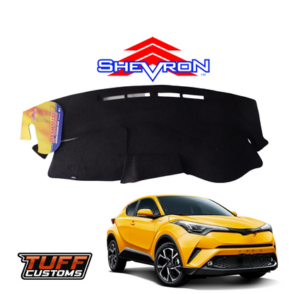 Shevron Black Dash Mat For Toyota C HR NGX AX10 & AX50 12/2016-09/2023 DM1475