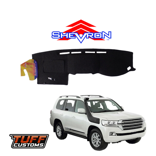 Shevron Black Dash Mat For Toyota Landcruiser 200 Series GX Facelift 9/2015-3/2021 DM1070
