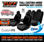 TUFF Customs Neoprene Seat Covers 2 Rows For Mitsubishi ZM Outlander LS Aspire Exceed 8/2021-2024