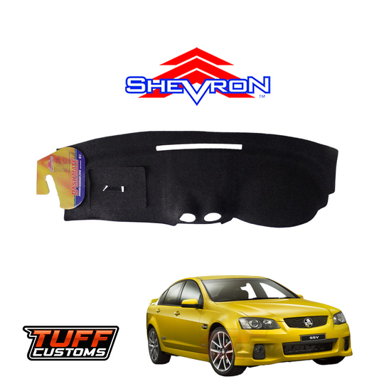 Shevron Black Dash Mat For Holden Commodore VE Series 2 SS 9/2010-5/2013 DM1198