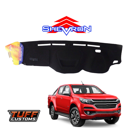 Shevron Black Dash Mat For Holden Trailblazer RG w/ Collision Alert 8/2016-6/2020 DM1443D