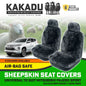 KAKADU Luxury Sheepskin Seat Covers Suits  Mitsubishi  Pajero SPORT GLX GLS 2016-2025 30mm 5Colours 6YR