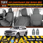 TUFF HD TRADE Canvas Seat Covers Front For Toyota Landcruiser 200 Series GXL VX 2007-2019 Charcoal
