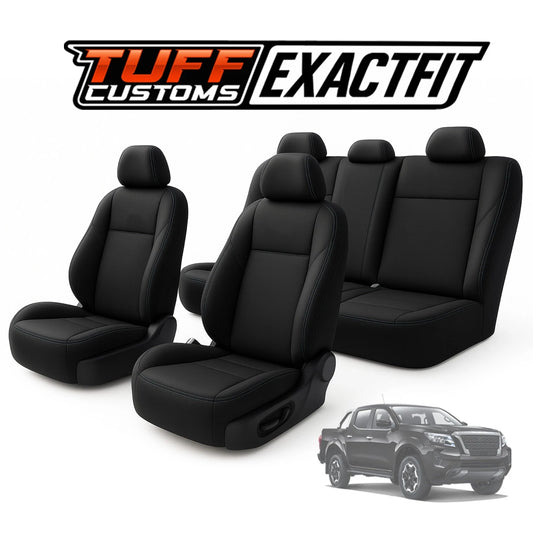 TUFF Customs ExactFit Neoprene Seat Covers Nissan Navara D23 NP300 ST ST-X PRO-4X 10/2020-2025 2 Rows