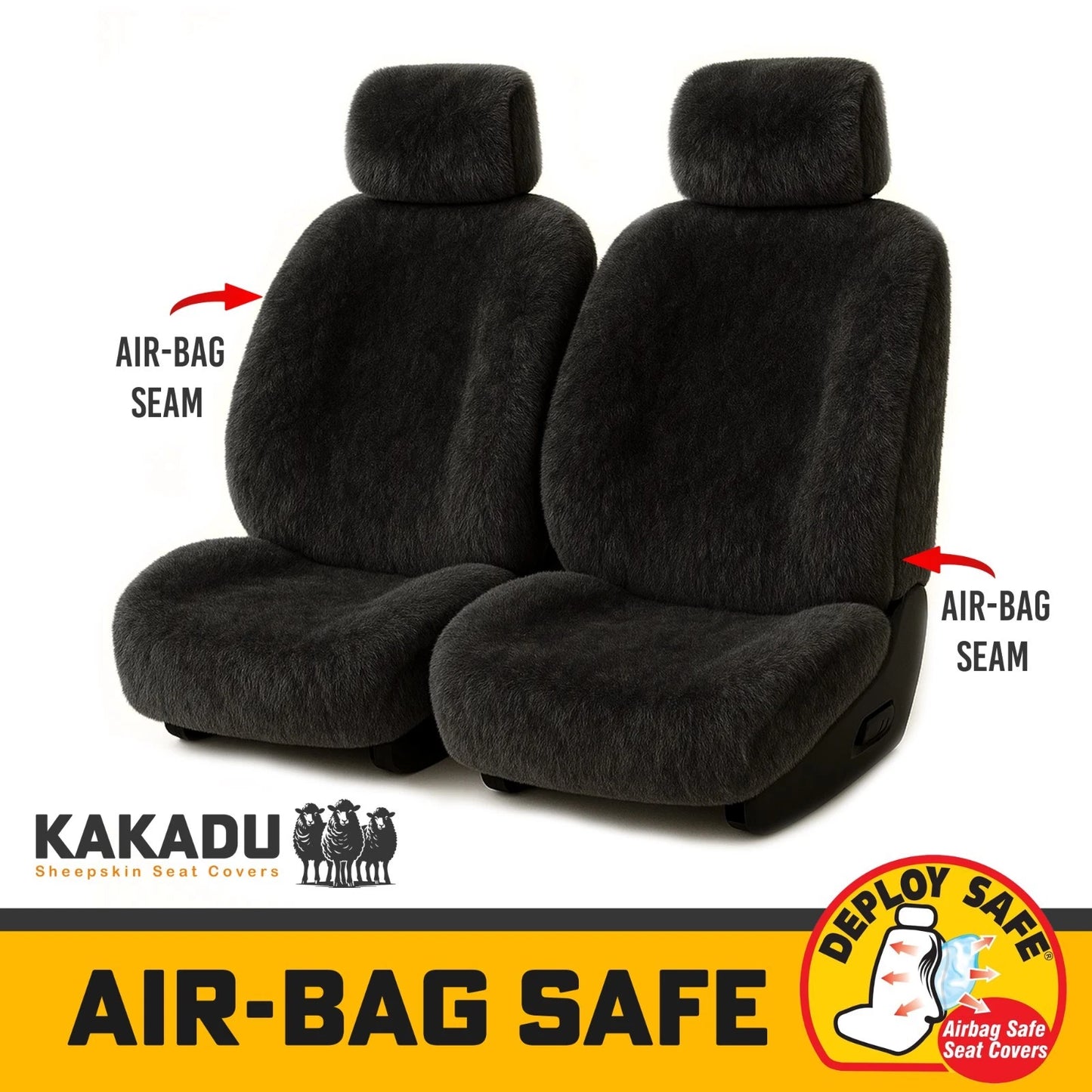 KAKADU Ultimate Universal Sheepskin Car Seat Covers SUZUKI BALENO EW HATCH 6/2016-9/2022 5 Colours Available