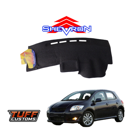 Shevron Black Dash Mat For Toyota Corolla ZRE152 Hatch w/ Coin Tray 4/2007-10/2012 DM1045