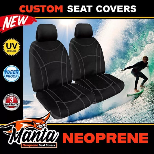 Manta Neoprene Front Seat Covers For HYUNDAI ACCENT RB ACTIVE ELITE PREMIUM SR 2011-2019