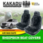 KAKADU Luxury Sheepskin Seat Covers Suits  Mitsubishi  Pajero NS NT NW NX 10/2006-2020 30mm 5 Colours 6YRW