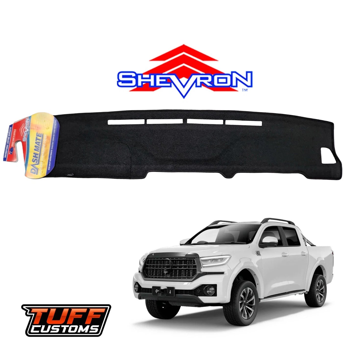 Shevron Dash Mat GWM Cannon Ultra Lux Vanta Premium NO HUD 11/2024-2026 DM1737 Black