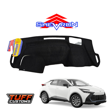 Shevron Black Dash Mat For Toyota C HR AX20 GR Sport & Koba w/ HUD 10/2023-2025 DM1703D