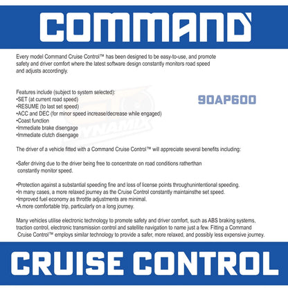 Command Professional CABLE Cruise CONTROL + STALK SWITCH 90AP630 CM30 EXPRESS