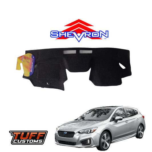 Shevron Black Dash Mat For Subaru Impreza GK/GT Gen 5 12/2016-09/2023 DM1462