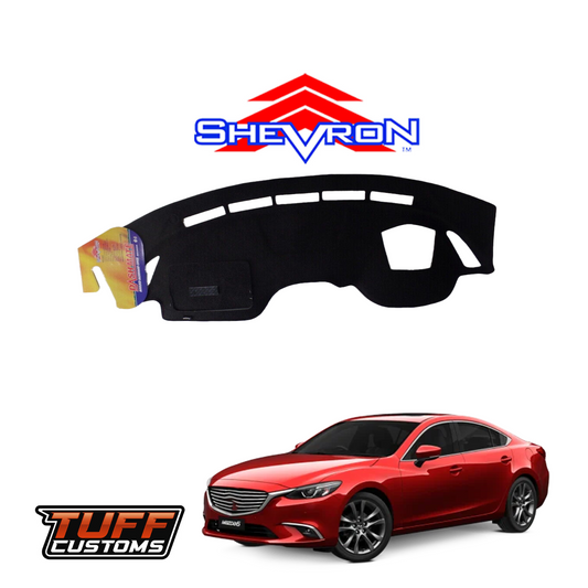 Shevron Black Dash Mat For Mazda 6 GJ Series II GL GT & Atenza w/ Active Driving Display & Passenger Airbag 11/2014-2/2018 DM1383D