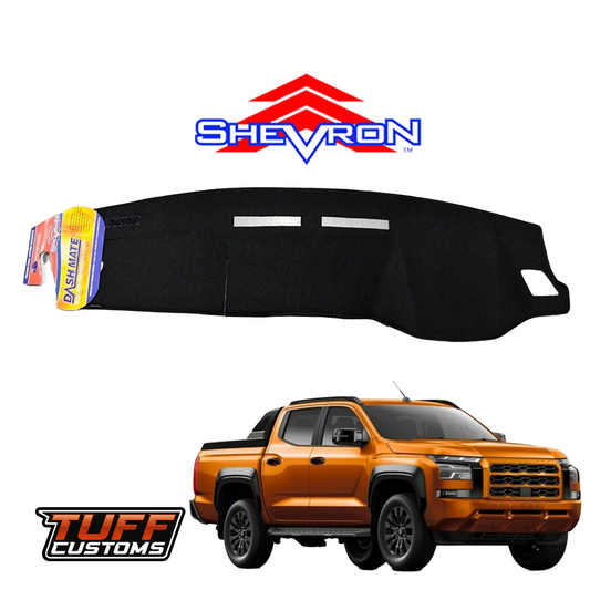 Shevron Black Dash Mat For Mitsubishi Triton MV GLX GLS GLR 12/2023-2024 DM1702