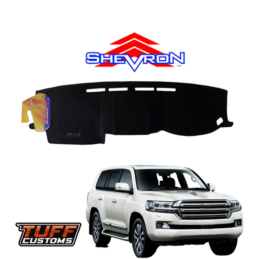 Shevron Black Dash Mat For Toyota Landcruiser 200 Series Facelift 9/2015-3/2021 DM1421