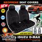 Manta Neoprene Front Seat Covers For ISUZU DMAX TF LS-M LS SX SPACE CAB 2008-2012