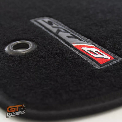 Custom Made Floor Mats 2 Rows JEEP GRAND CHEROKEE SRT8 WK2 5/2011-2025 Black with SRT-8 LOGO