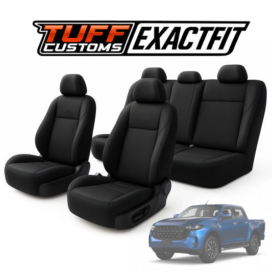 TUFF Customs EXACTFIT Neoprene Seat Covers Mazda BT-50 TF SP GT XT-R THUNDER 7/2020-2026 2 Rows