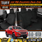 TUFF HD TRADE Canvas Seat Covers 2 Rows For Holden RG Colorado LTZ LZ LT 6/2012-2020 Black