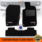 Custom Made Floor Mats 2 Rows JEEP GRAND CHEROKEE SRT8 WK2 5/2011-2025 Black with SRT-8 LOGO