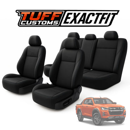 TUFF Customs EXACTFIT Neoprene Seat Covers Isuzu Dmax D-Max TF LS-U LS-M X-Terrain Blade 7/2020-2026 2 Rows