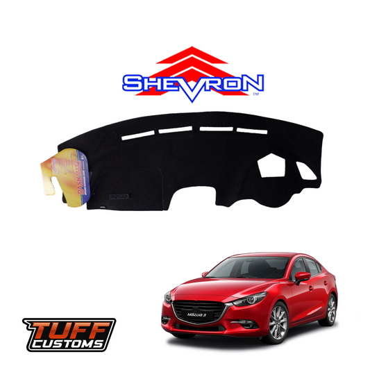 Shevron Black Dash Mat For Mazda 6 GJ Series II GL 11/2014-2/2018 DM1383