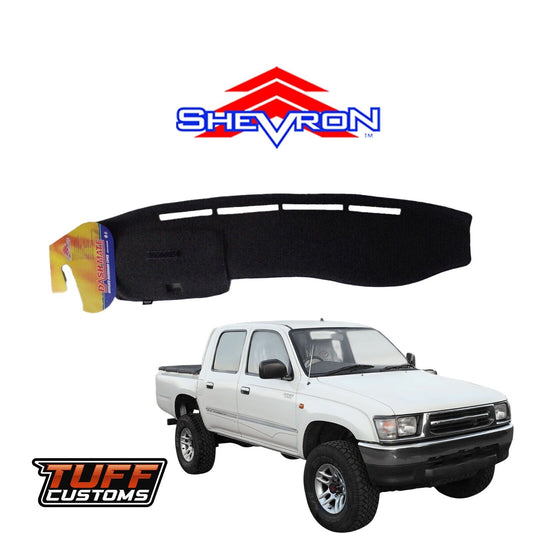 Shevron Black Dash Mat For Toyota Hilux LN147 167 Series In Dash Glovebox 8/1997-2004 DM733A