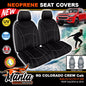 Manta Neoprene Front Seat Covers For COLORADO RG DUAL CAB 6/2012-20 LTZ