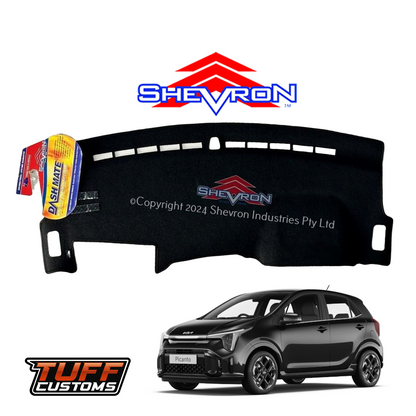 Shevron Black Dash Mat For Kia Picanto JA PE2 07/2023-2025 DM1701