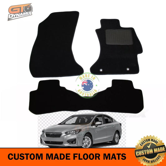 Custom Made Floor Mats 2 Rows For Subaru Impreza 12/2016-2024 3pcs EXPRESS BLACK