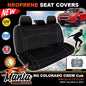 Manta Neoprene Rear Seat Covers For COLORADO RG DUAL CAB LTZ 6/2012-20
