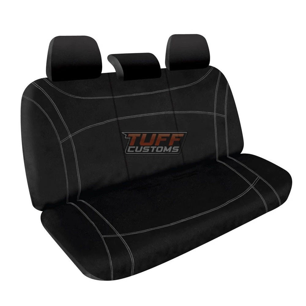 Manta Neoprene Rear Seat Covers for Toyota Hilux N90 SR SR5 8/2025-2026 BLACK