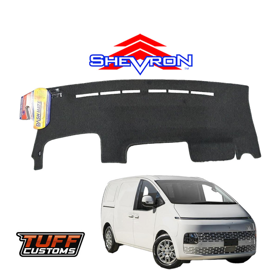 Shevron Black Dash Mat For Hyundai Staria Load Van Premium 6/2021-2024 DM1626