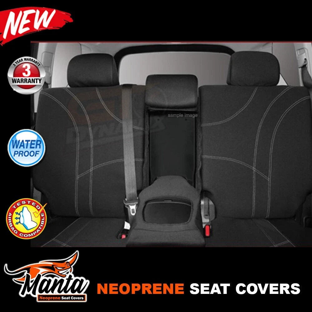 Getaway Neoprene w/ Black Stitch Seat Covers 2 Rows For TOYOTA RAV 4 50 SERIES HYBRID/ELECTRIC CRUISER GX GXL XSE 2019-2026